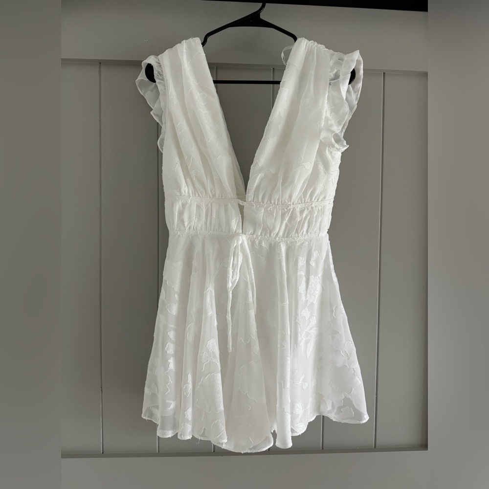 Lulus white floral romper